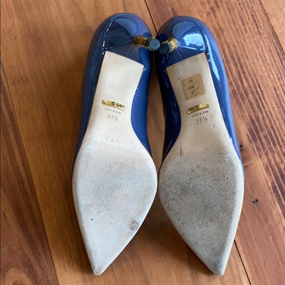 Blue leather Gucci heels - Picture 7 of 8